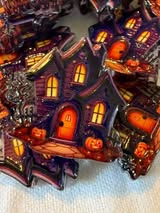 acrylic focal double sided beads: Horror