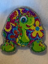 Badge reel acrylic flatbacks Lisa Frank, Sesame Street, Strawberry Shortcake, My little pony, Rainbow bright, Power Puff Girl, Care Bears, and Pooh