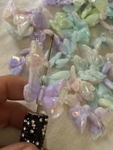20mm classic pastel butterflies with AB coating