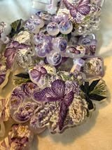 Flower beads and pendants mixed sizes