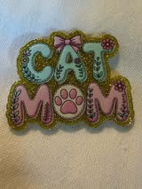 Acrylic flatbacks: family, mama, Dad, girl, boy