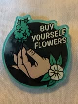 Acrylic flatback: happy, peace, hippie, inspirational