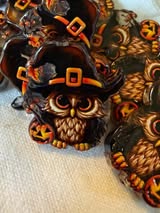 acrylic focal double sided beads: Horror