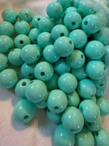 16mm solid color beads