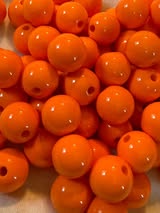 16mm solid color beads