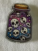 acrylic focal double sided beads: Horror