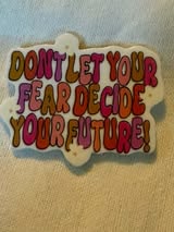 Acrylic flatback: happy, peace, hippie, inspirational