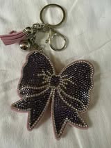 Rhinestone keychains with hardware and tassel