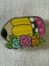 Acrylic focal beads: Teacher, school