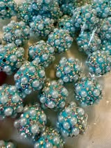 16mm Pearl & Glass Rhinestone Beads for DIY Beadable Pens | Fluffy Stuff VT
