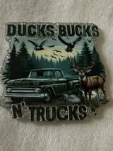 Acrylic flatbacks : America, Western style, Hunting & Fishing, and sports