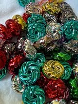 18mm mixed color swirl knot bead