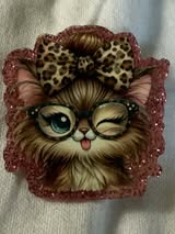 acrylic flatback: cats