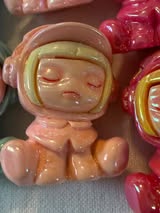3D SP Flower Girl Focal Beads – Velvet & Glossy Craft Beads for Pens & Keychains