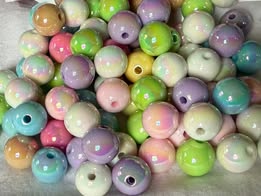 16mm Mixed Color Beads with Glossy Coating | Fluffy Stuff VT