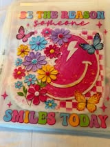 DTF Heat prints: sayings, happy face, seasonal, cars