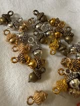 12mm metal acorns mixed colors