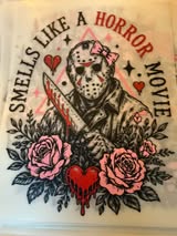 DTF heat press prints: Horror, fall (some xmas)
