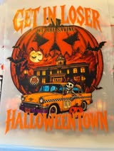 DTF heat press prints: Horror, fall (some xmas)