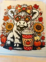 DTF 10" Cows | Ready to Press Heat Transfers | Fluffy Stuff VT