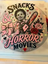 DTF heat press prints: Horror, fall (some xmas)