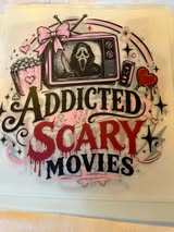DTF heat press prints: Horror, fall (some xmas)