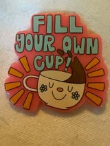 Acrylic flatbacks: positive, inspiring, happy,