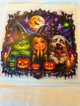 DTF heat press prints: Horror, fall (some xmas)