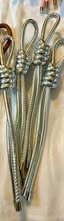 PU Leather Cord Tassels with Metal End Caps | Fluffy Stuff VT
