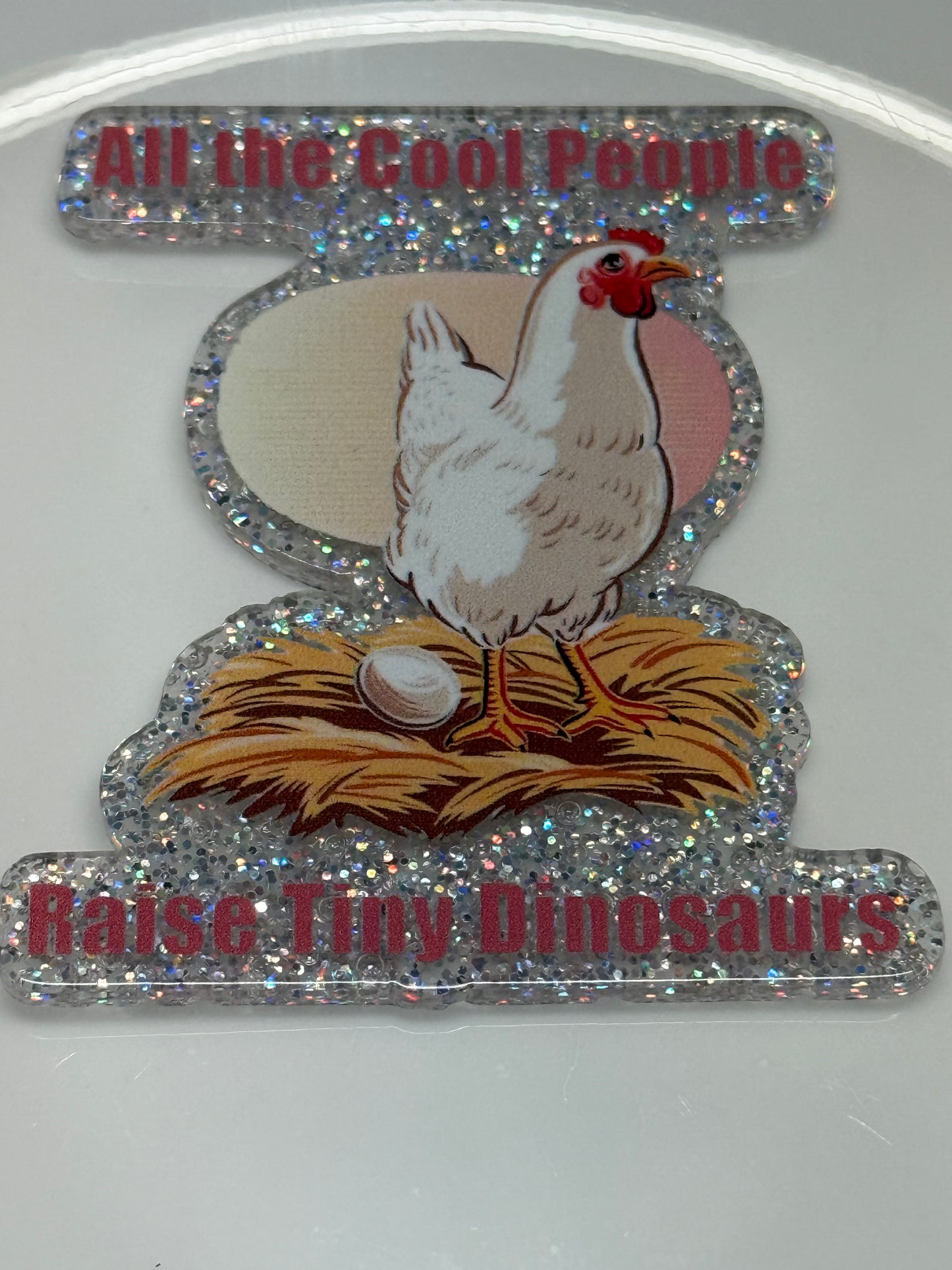 badge reel glitter acrylics new 12/22/25, 12/27/25, 1/2/26