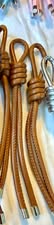 PU Leather Cord Tassels with Metal End Caps | Fluffy Stuff VT