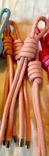 PU Leather Cord Tassels with Metal End Caps | Fluffy Stuff VT