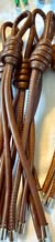 PU Leather Cord Tassels with Metal End Caps | Fluffy Stuff VT