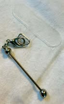 Beadable bars with Carabiner style spring quick clips or phone accessories