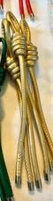 PU Leather Cord Tassels with Metal End Caps | Fluffy Stuff VT