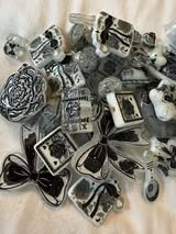 Flower beads and pendants mixed sizes