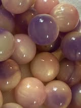 16mm resin cat’s eye tri-color marbled bead