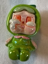 38mm 3D crybaby figure with uv coating beads
