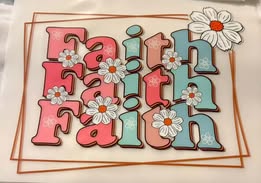 DTF heat prints: religion faith