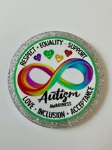 Acrylic flatback Autism
