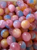 12mm ombre style resin cats eye beads