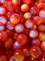 12mm ombre style resin cats eye beads