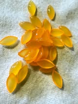DIY material 10mm Curved Fine Glitter & Jelly Diamond Shape Loose Craft Beads | DIY Material