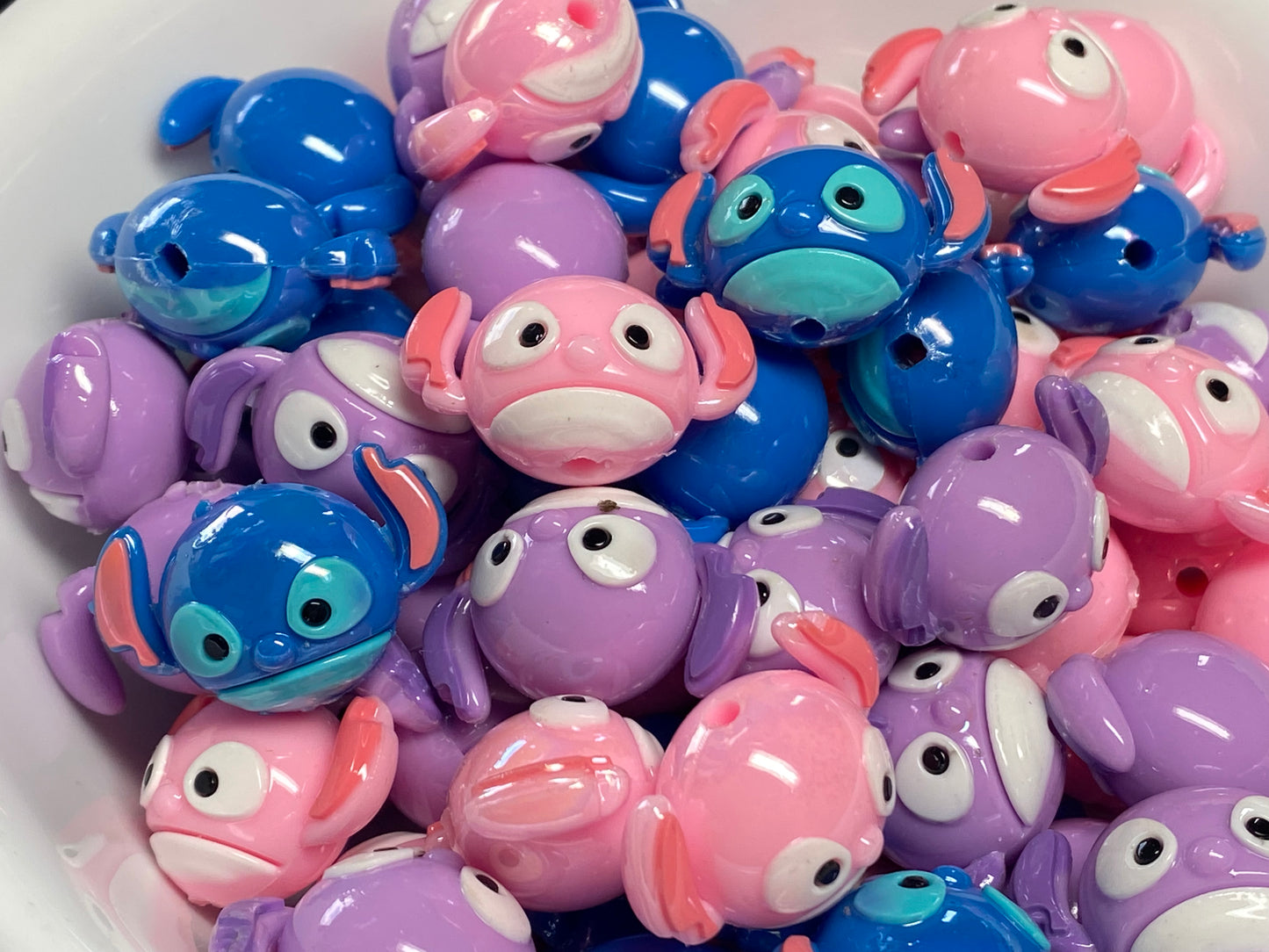 20mm Stitch rubber beads