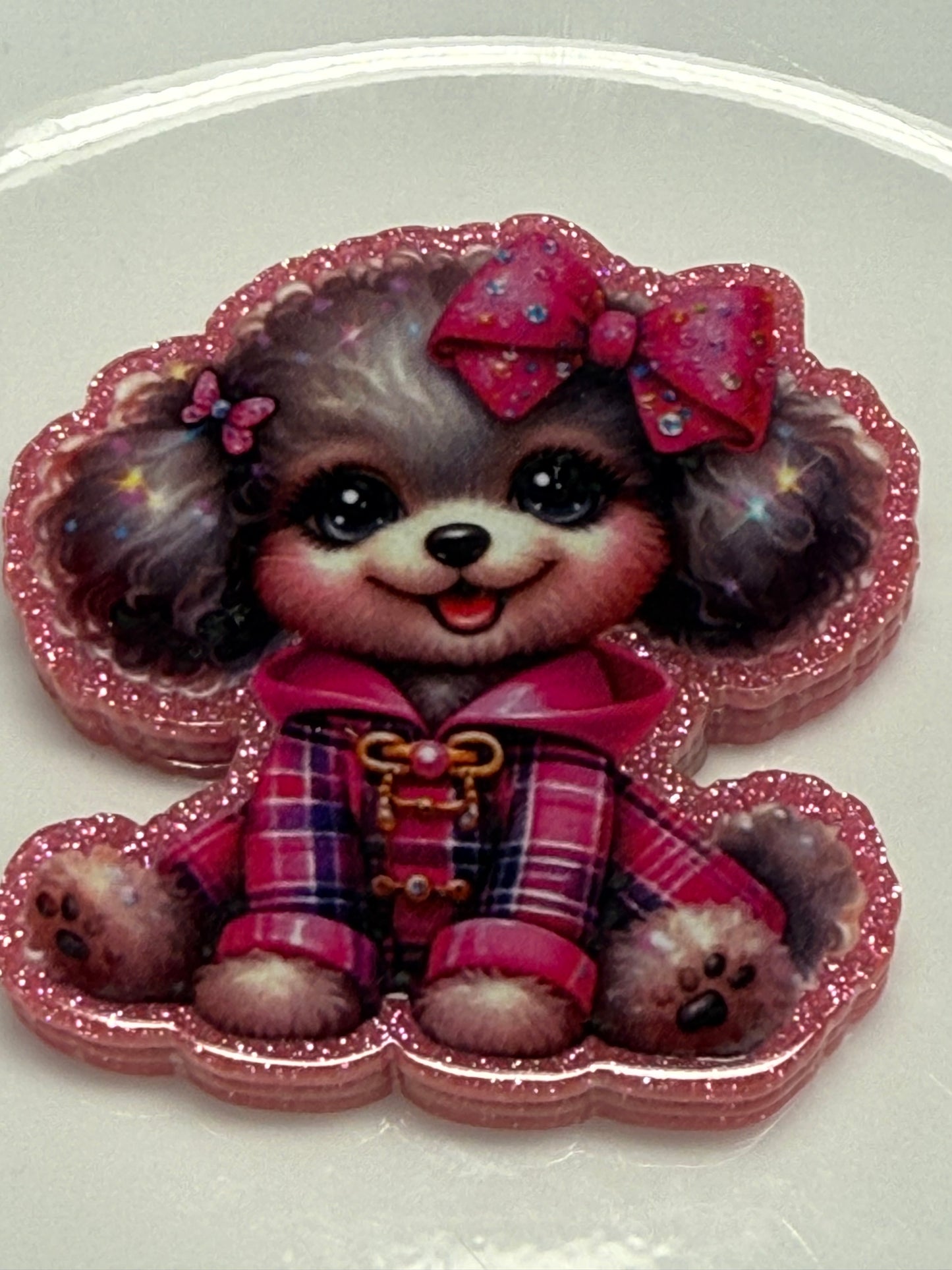 badge reel glitter acrylics new 12/22/25, 12/27/25, 1/2/26