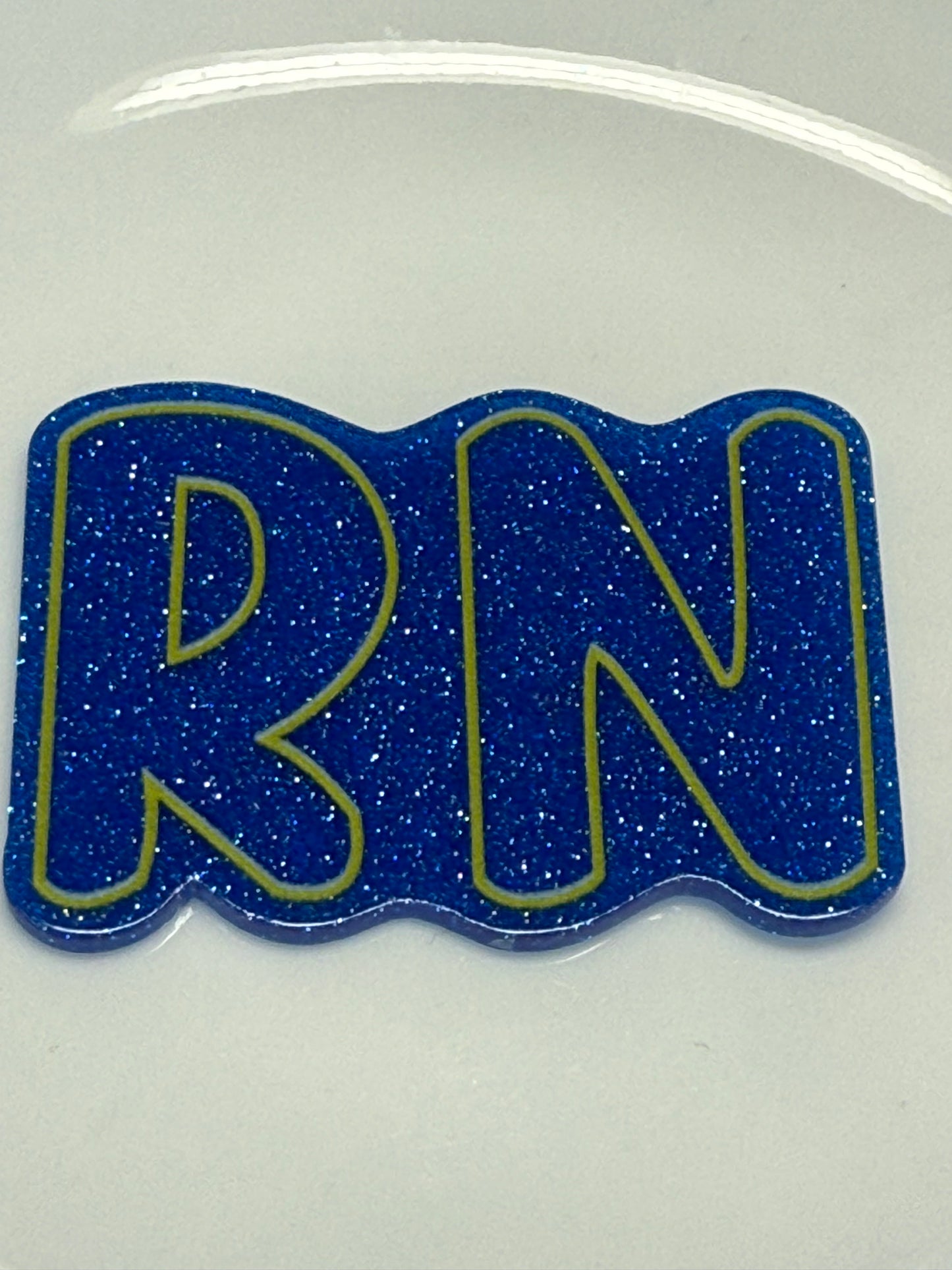 badge reel glitter acrylics new 12/22/25, 12/27/25, 1/2/26