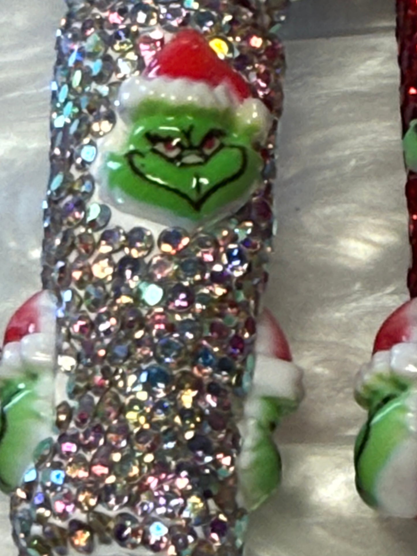 Grinch charmed rhinestone pens