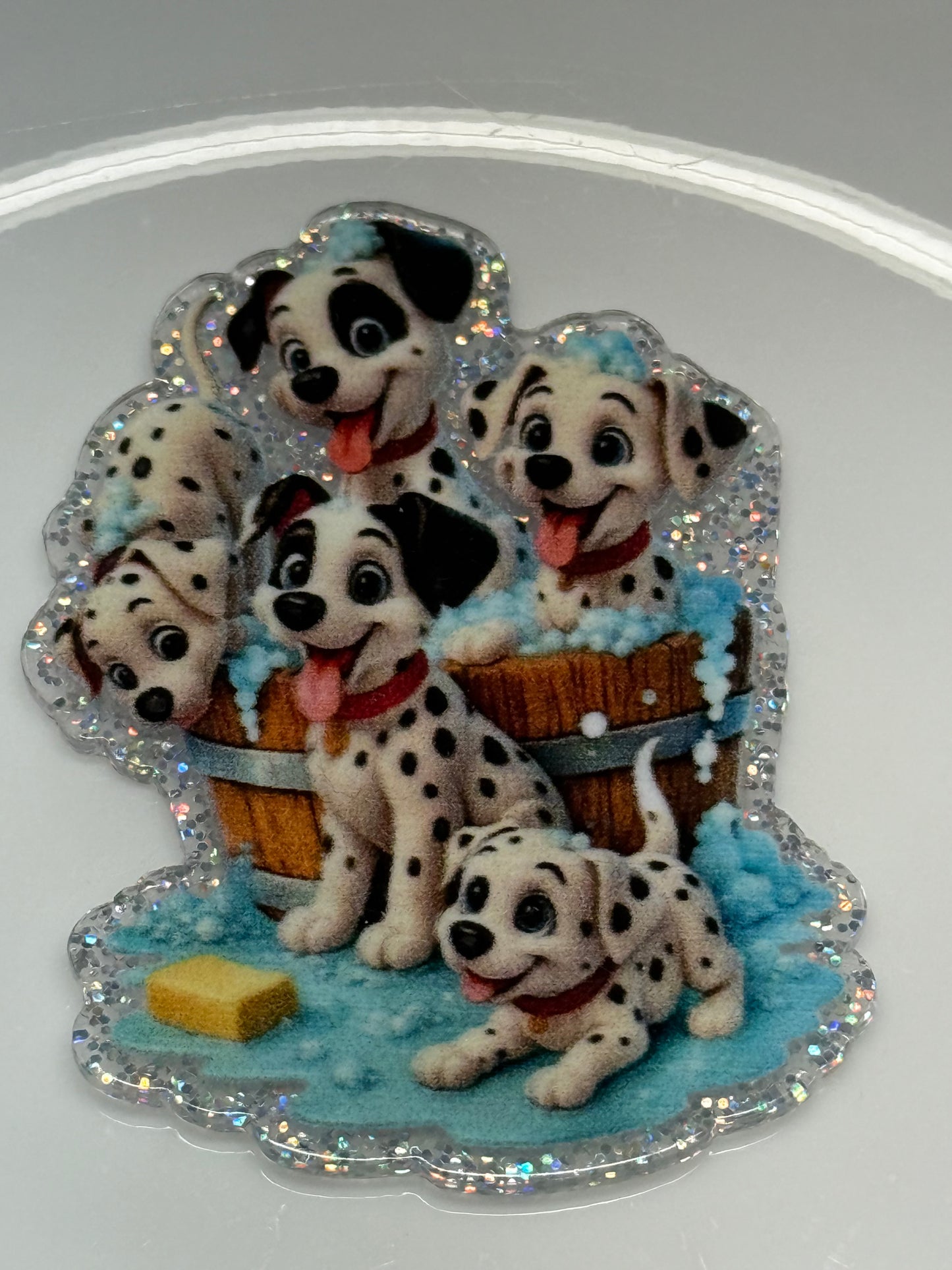 badge reel glitter acrylics new 12/22/25, 12/27/25, 1/2/26