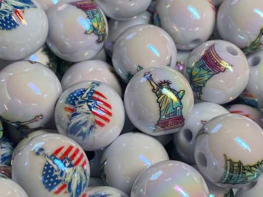 16mm Statue of Liberty beads with