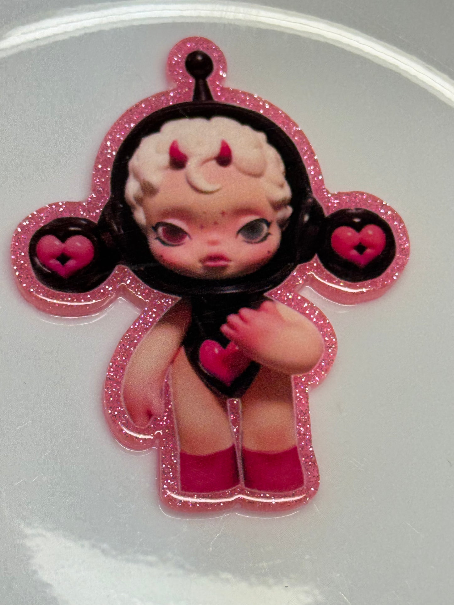 badge reel glitter acrylics new 12/22/25, 12/27/25, 1/2/26